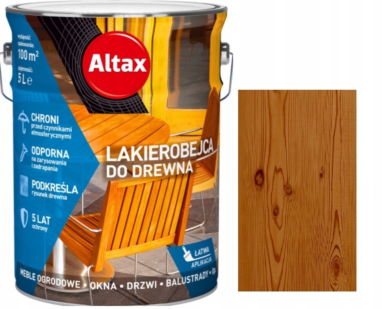 

Altax Lakierobejca Do Drewna Tik 5L