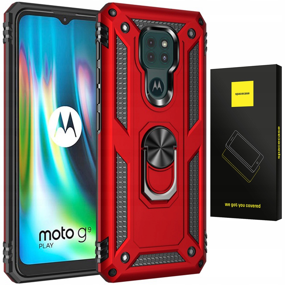 

Etui Do Moto G9 Play Spacecase Ring Nx Pancerne