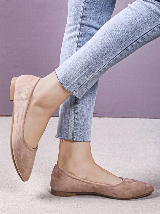 BALERINY ZAMSZ BALERINKI SKÓRA WKŁADKA BEŻOWE R.37 Marka inna