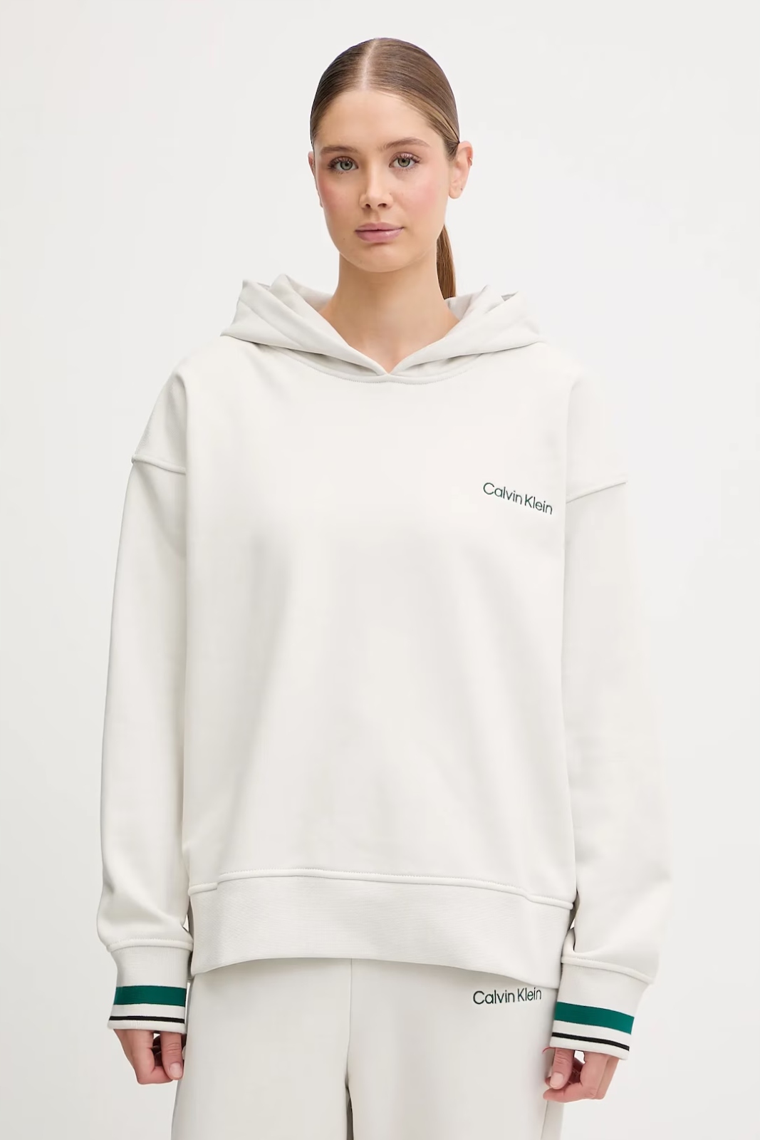 Dámská mikina Calvin Klein Hoodie With Rib Graphic