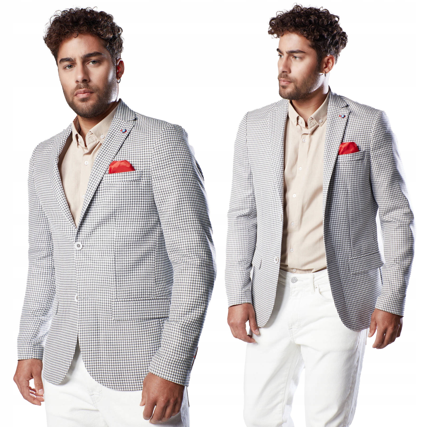 MARYNARKA MĘSKA CASUALOWA W KRATĘ DSTREET roz. S