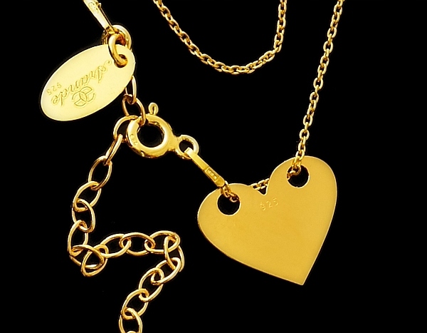 Náhrdelník Celebrity Zlaté Stříbro Srdce