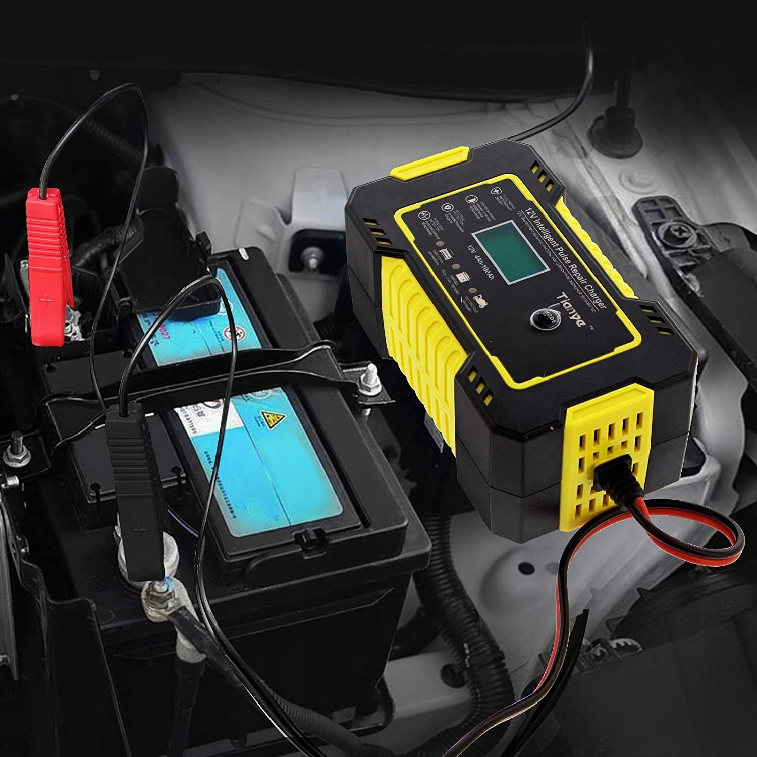 Prostownik Samochodowy Mikroprocesorowy Ładowarka 12V 6A FUNKCJA NAPRAWY ++ Model Anytech