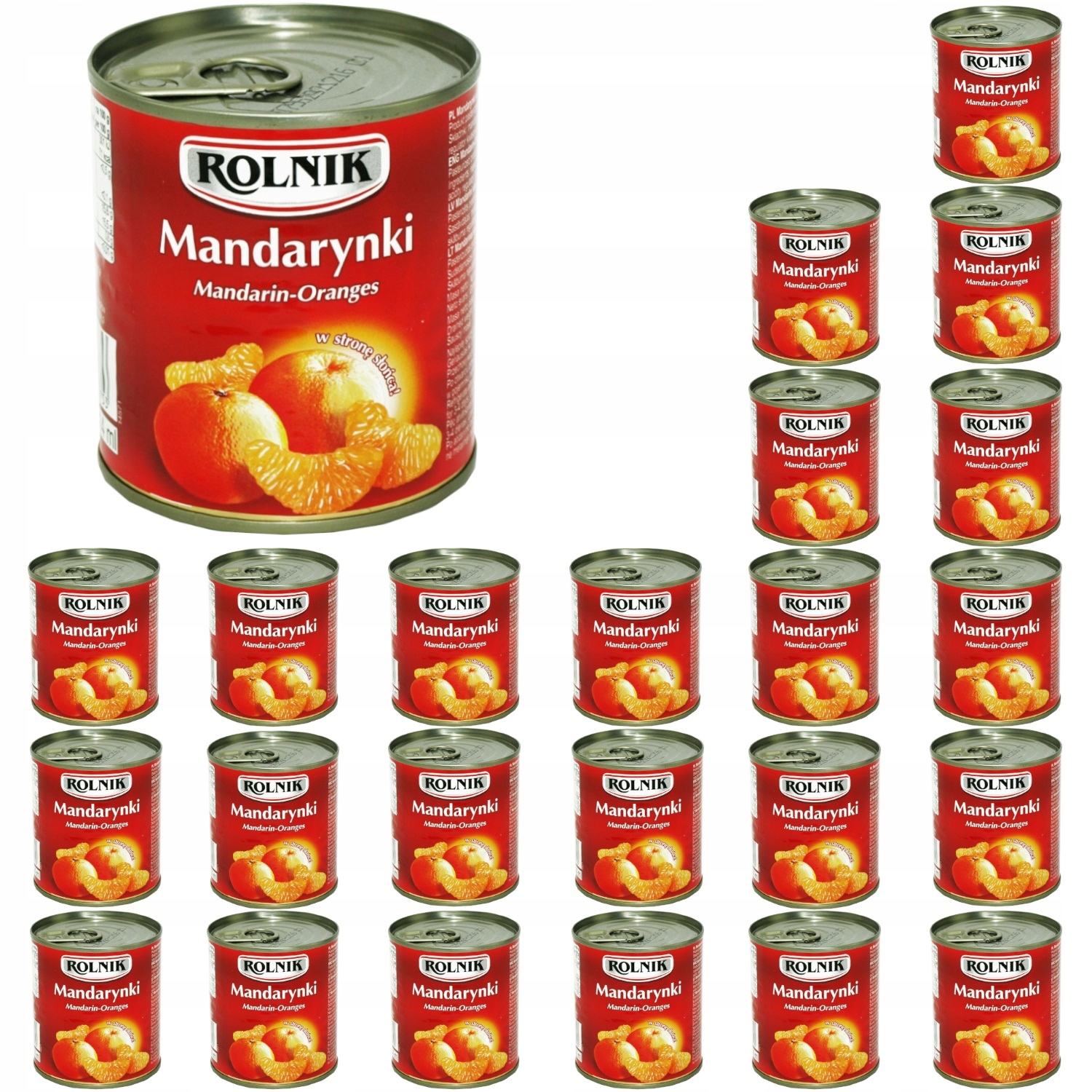 Rolnik Mandarynki w syropie w puszce 24 x 314 ml