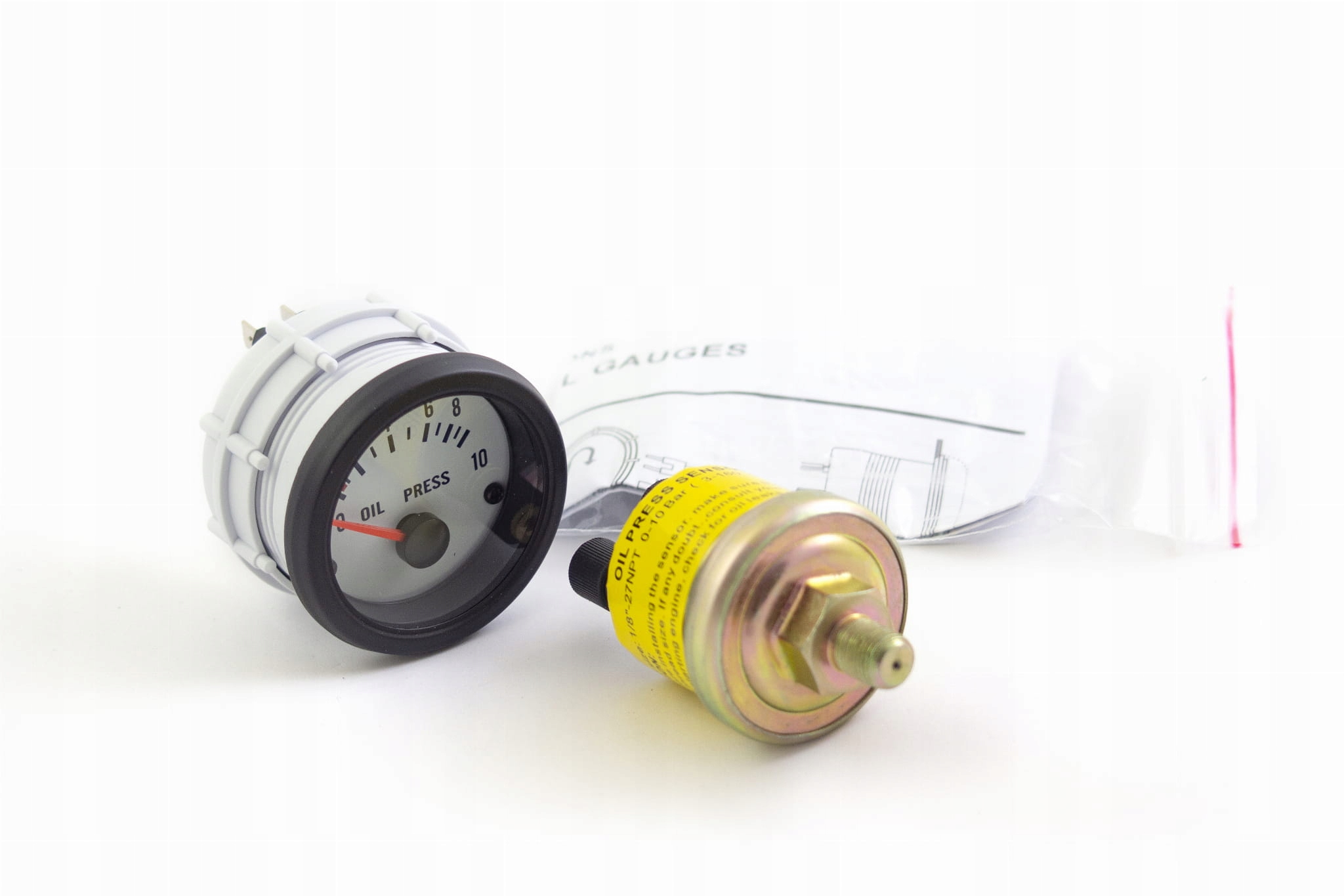 Auto Gauge Vdo Wskaźnik Zegar Ciśnienia Oleju