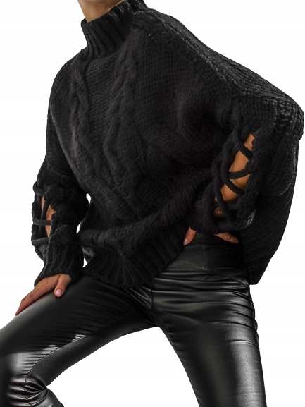 Cocomore Pologolfový svetr černý