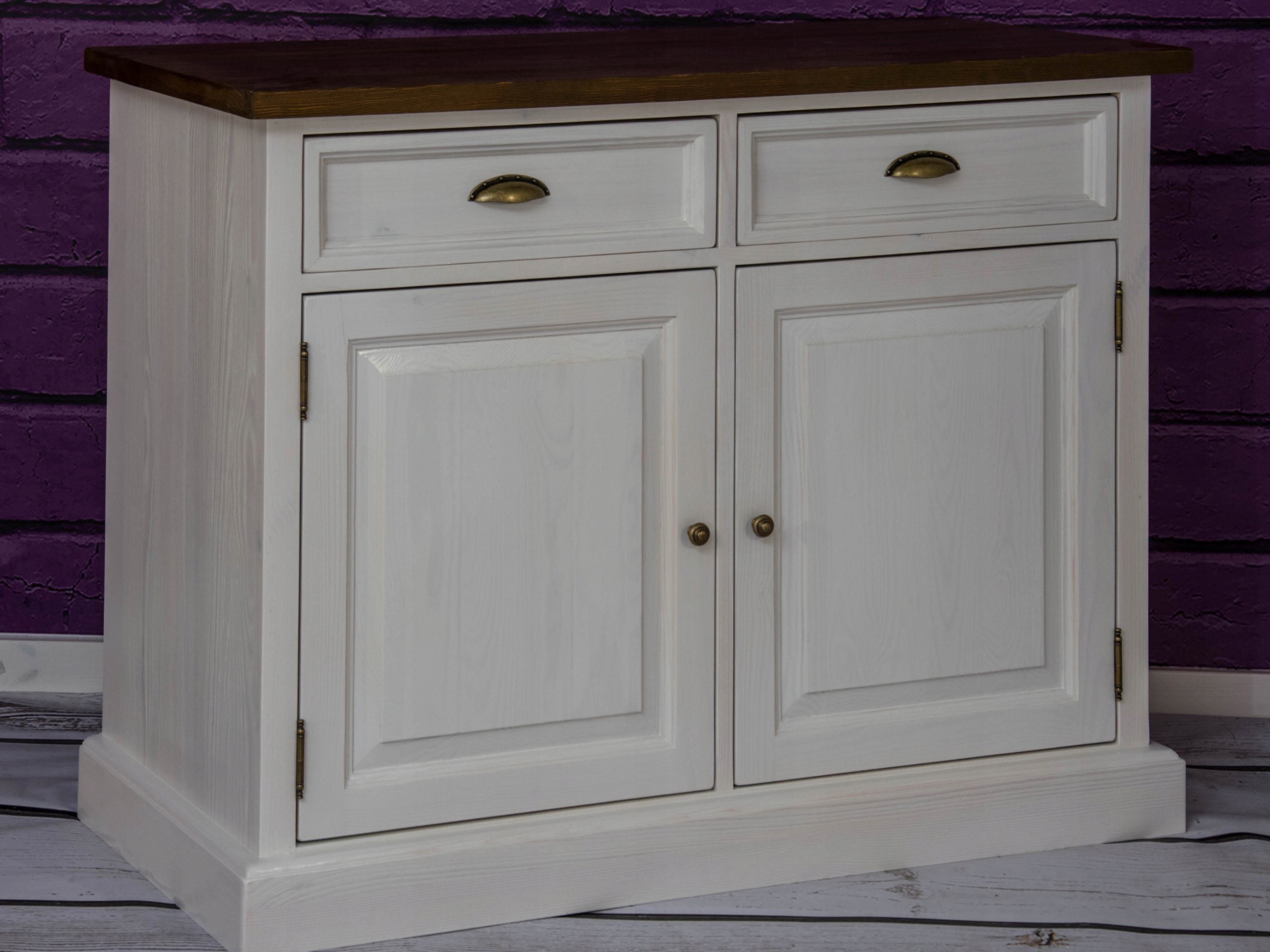 Komoda z drewna bielona SosMeb Kod producenta Kom PR02