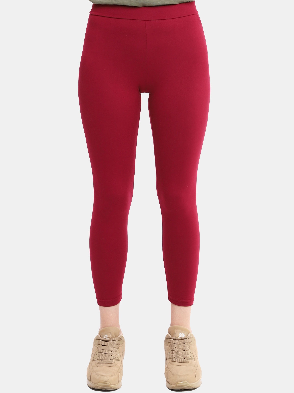 

Elastyczne Getry Klasyczne Legginsy bordo 110-116