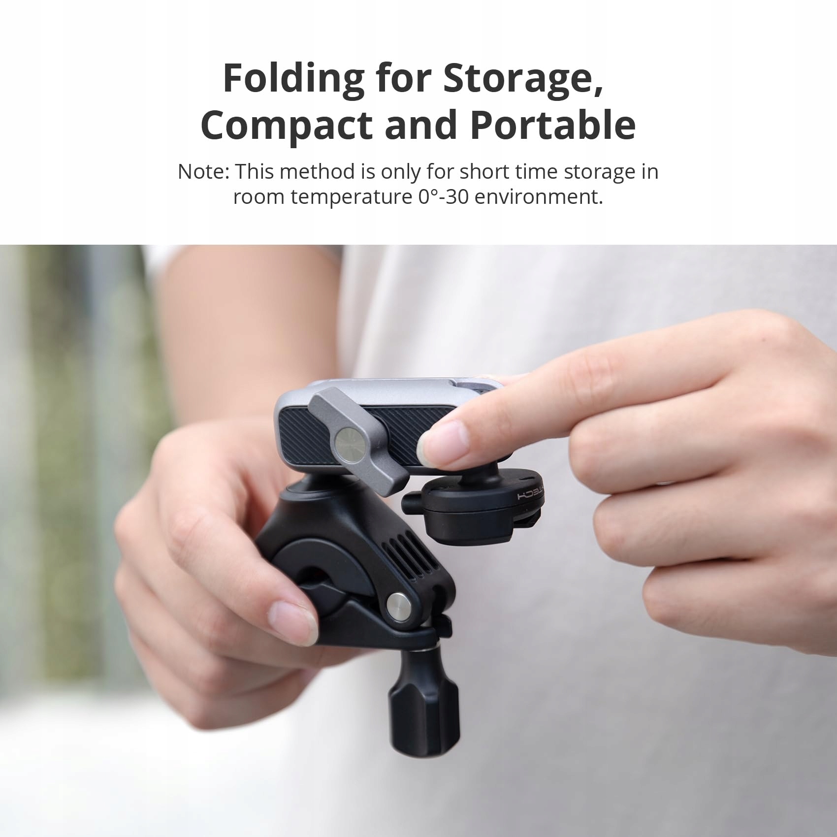 PGYTECH Uchwyt Rowerowy Motocyklowy Do DJI OSMO GoPro Insta360 1/4 Adapter — miniatura 7
