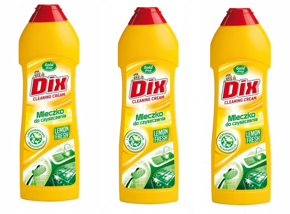 

Mleczko czyszczenia Gold Drop Dix cytryna 500ml x3