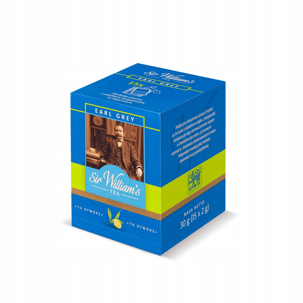 Levně Sir William’s Tea Earl Grey 15 sáčků