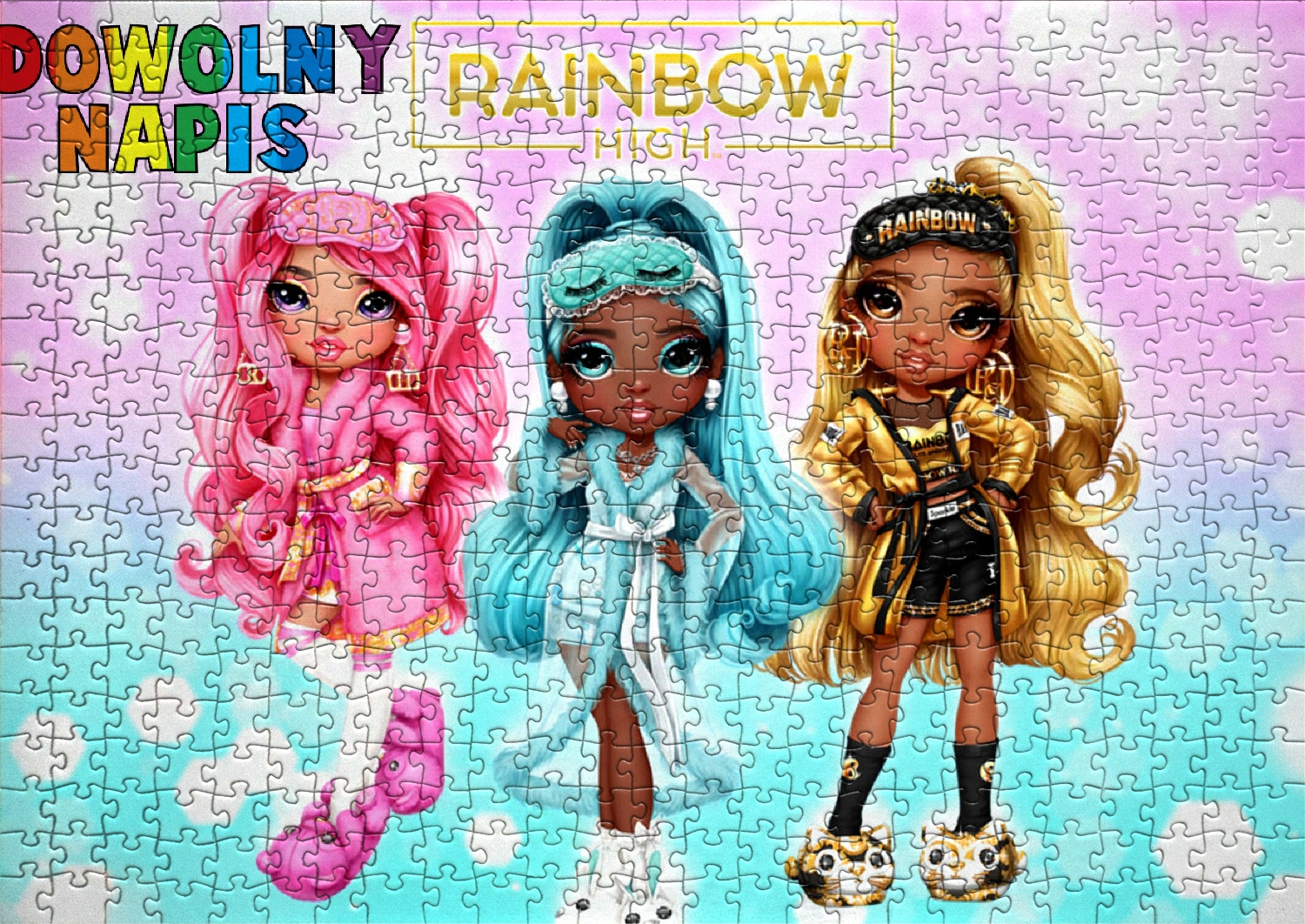 

Puzzle Rainbow High z Twoim Napisem 252 El
