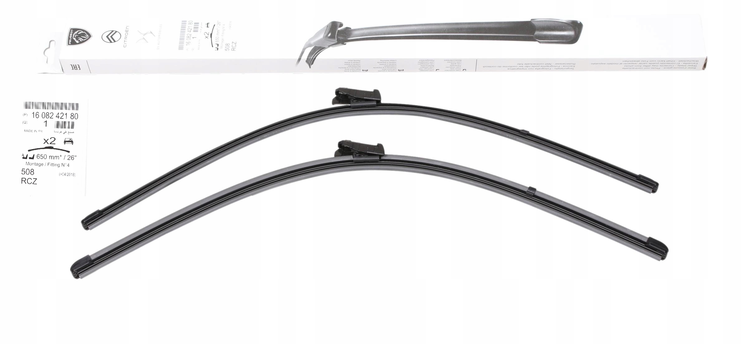 Oe Piora Wycieraczek Przód 650+650 Peugeot 508 Rcz 1608242180