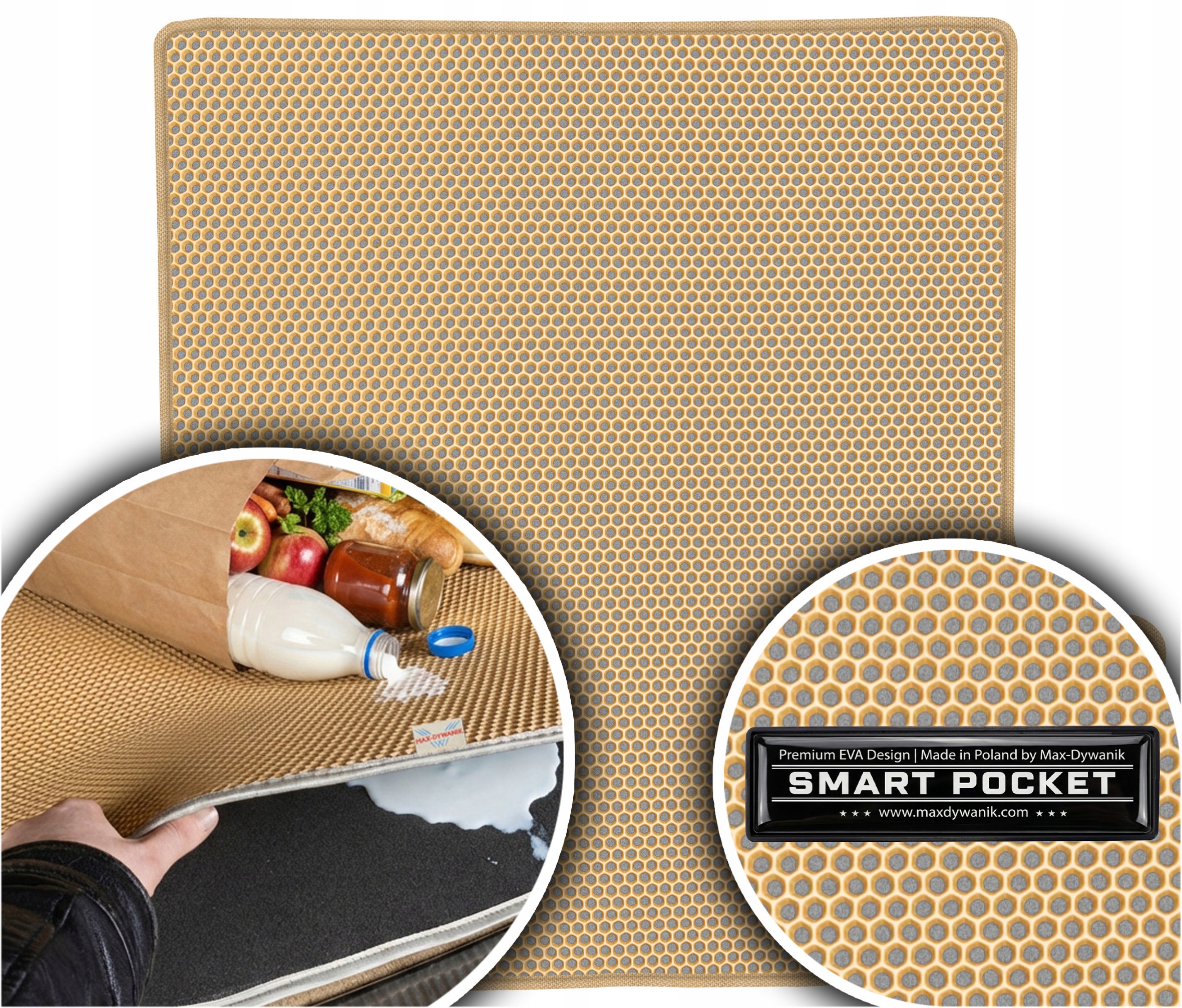 Bmw 1 E87 Hatchback 5D 2004-2011 Vložka do kufru Eva Smart Pocket Béžová