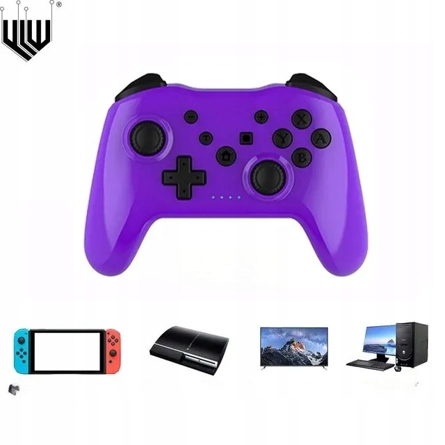 Bezprzewodowy Pad Kontroler Do Nintendo Switch, Pc, Android Purple Bth
