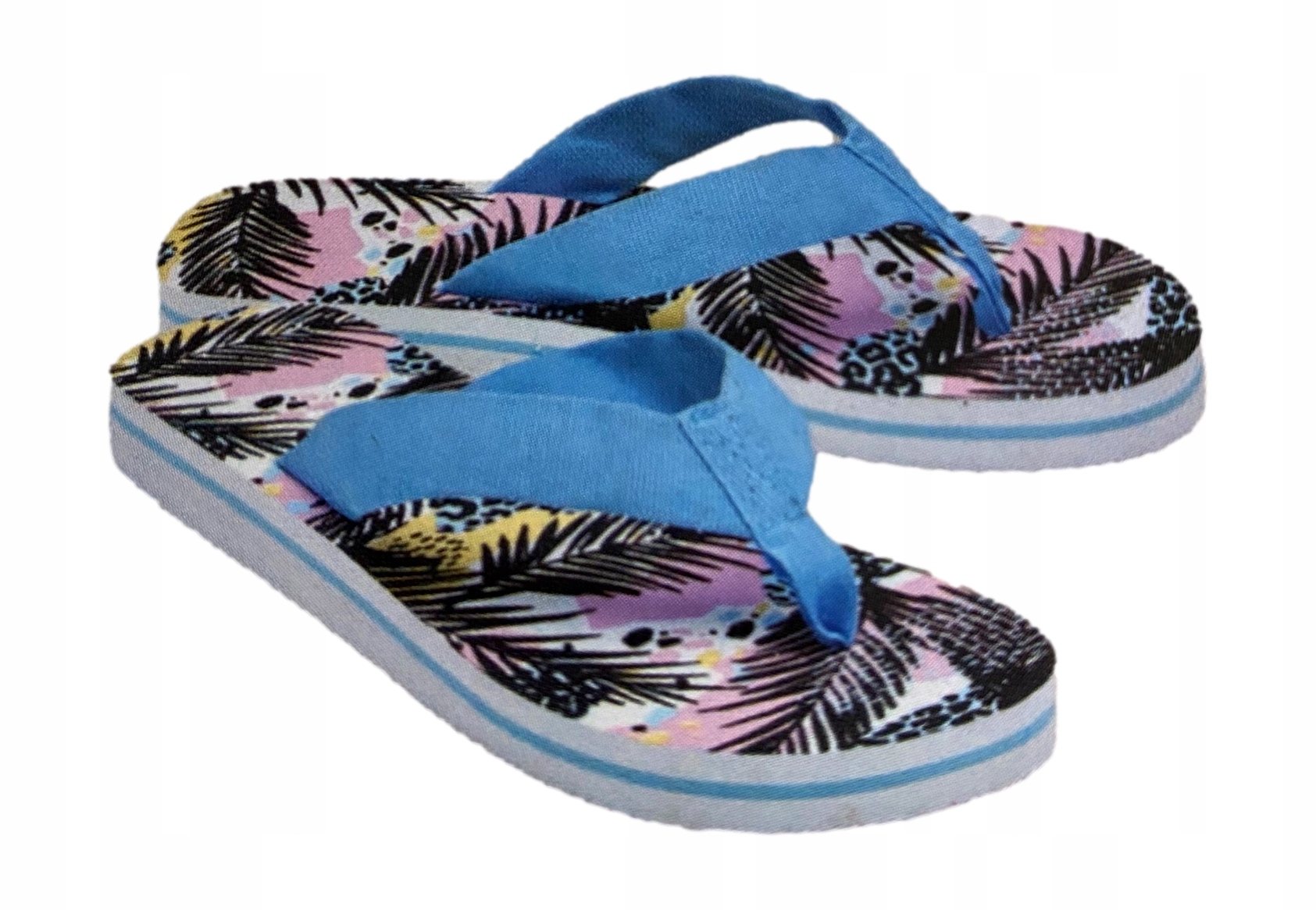 KLAPKI JAPONKI damskie KOLOROWE LIŚCIE *39 U