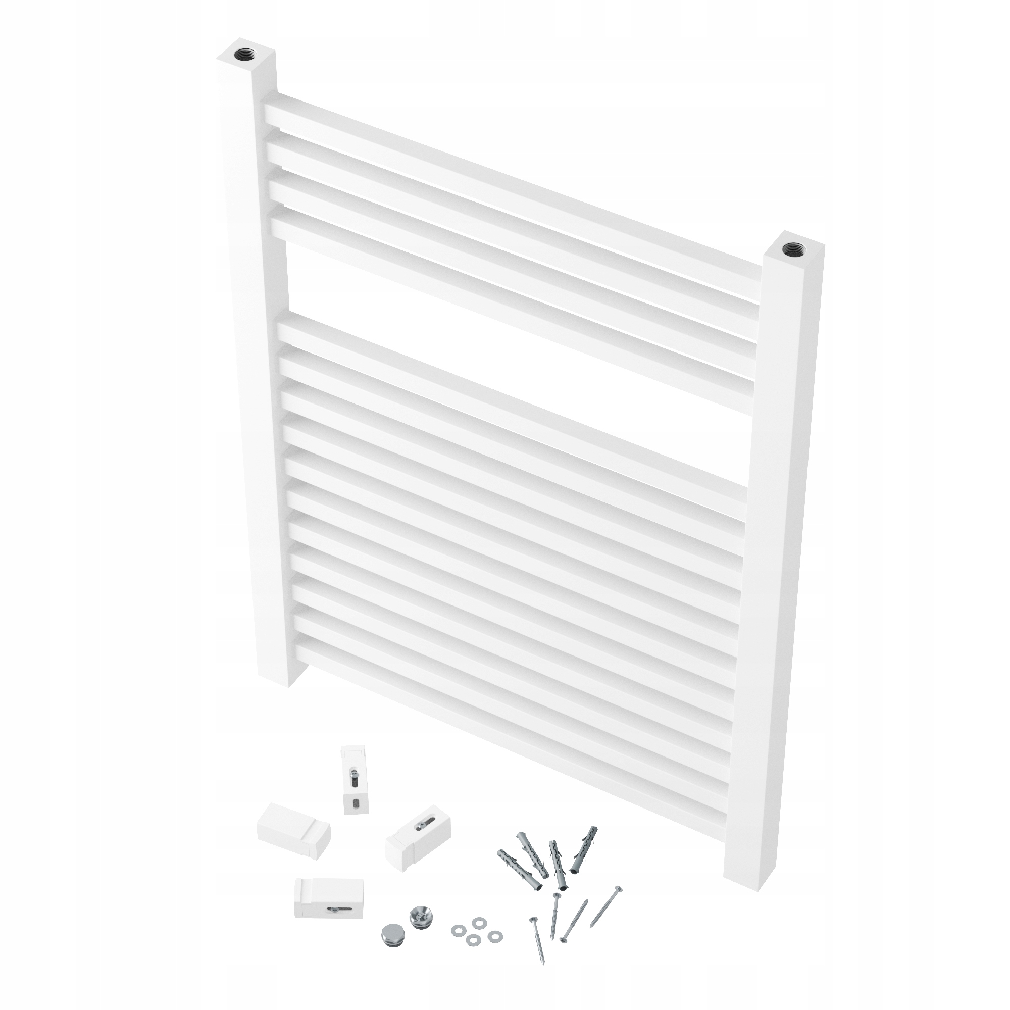Kúpeľňový Radiátor Drabinkový Biely 80x60 cm Kaloryfer Moderný Bergen