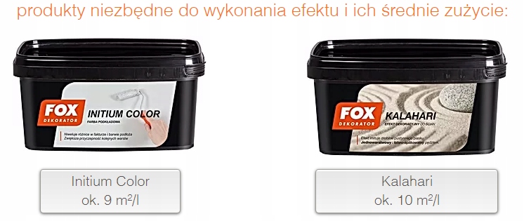 FOX DEKORATOR FARBA EFEKT KALAHARI SOL 1L Rodzaj strukturalna