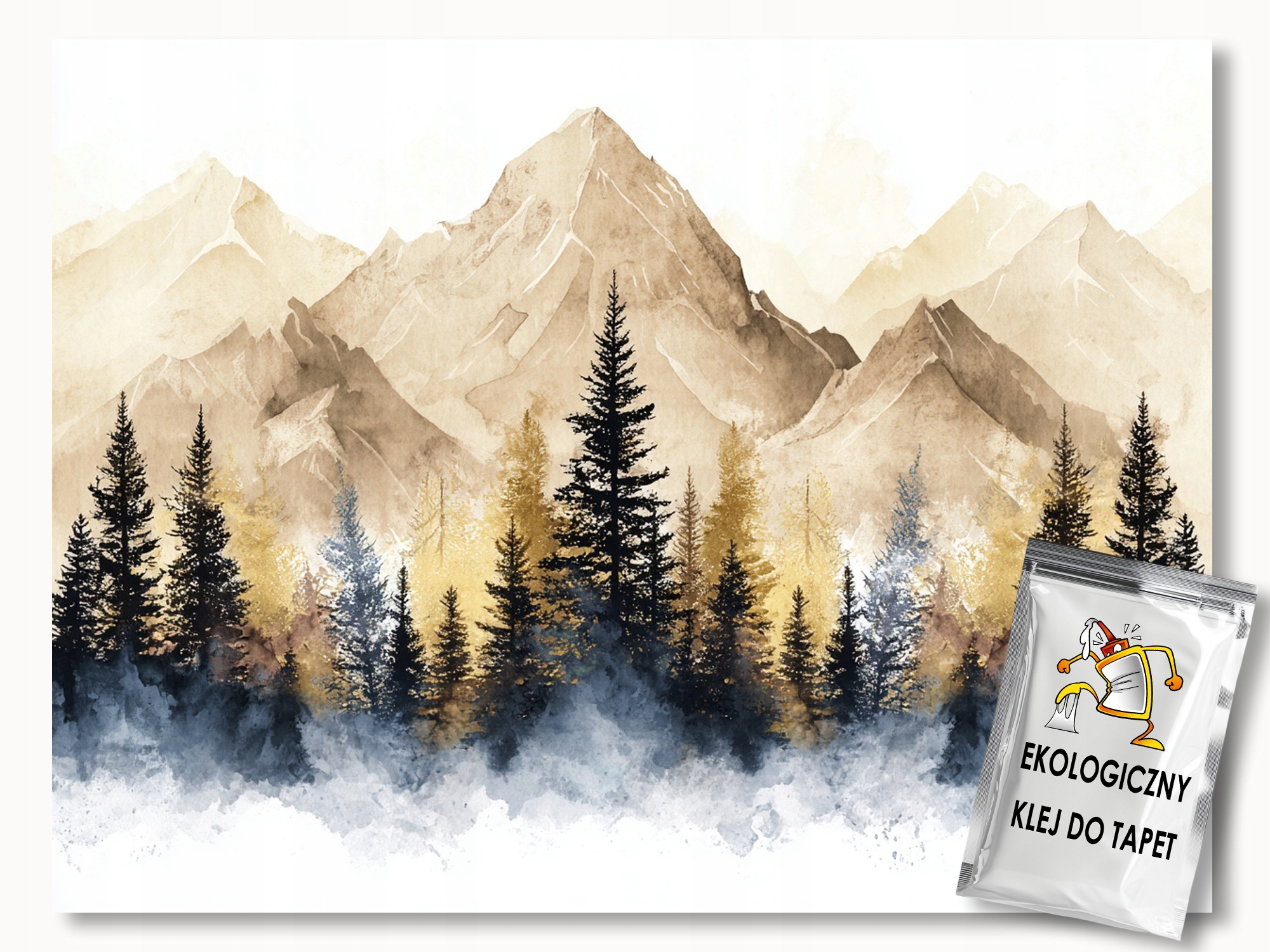 Fototapeta Flizelina Krajina Hory Vrcholky Les Stromy Panorama 300x210 155g