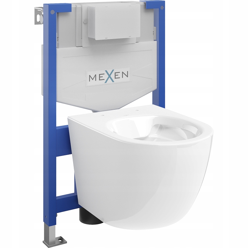 Mexen Wc podomítkový set Felix Xs-f stojan s Wc mísou Lena, Bílá 6803322X
