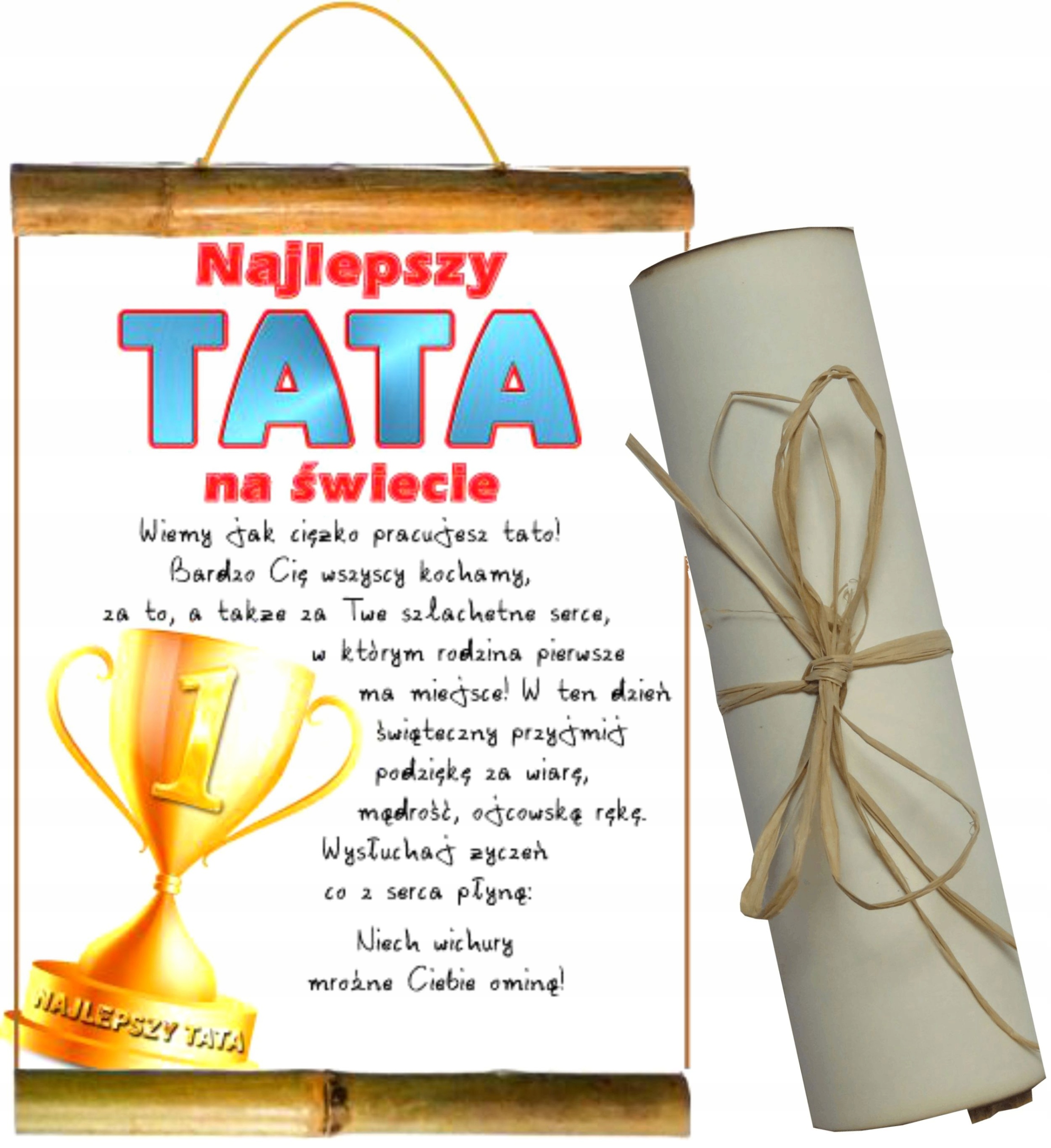 

Dyplom na Dzień Matki Ojca dla mamy taty