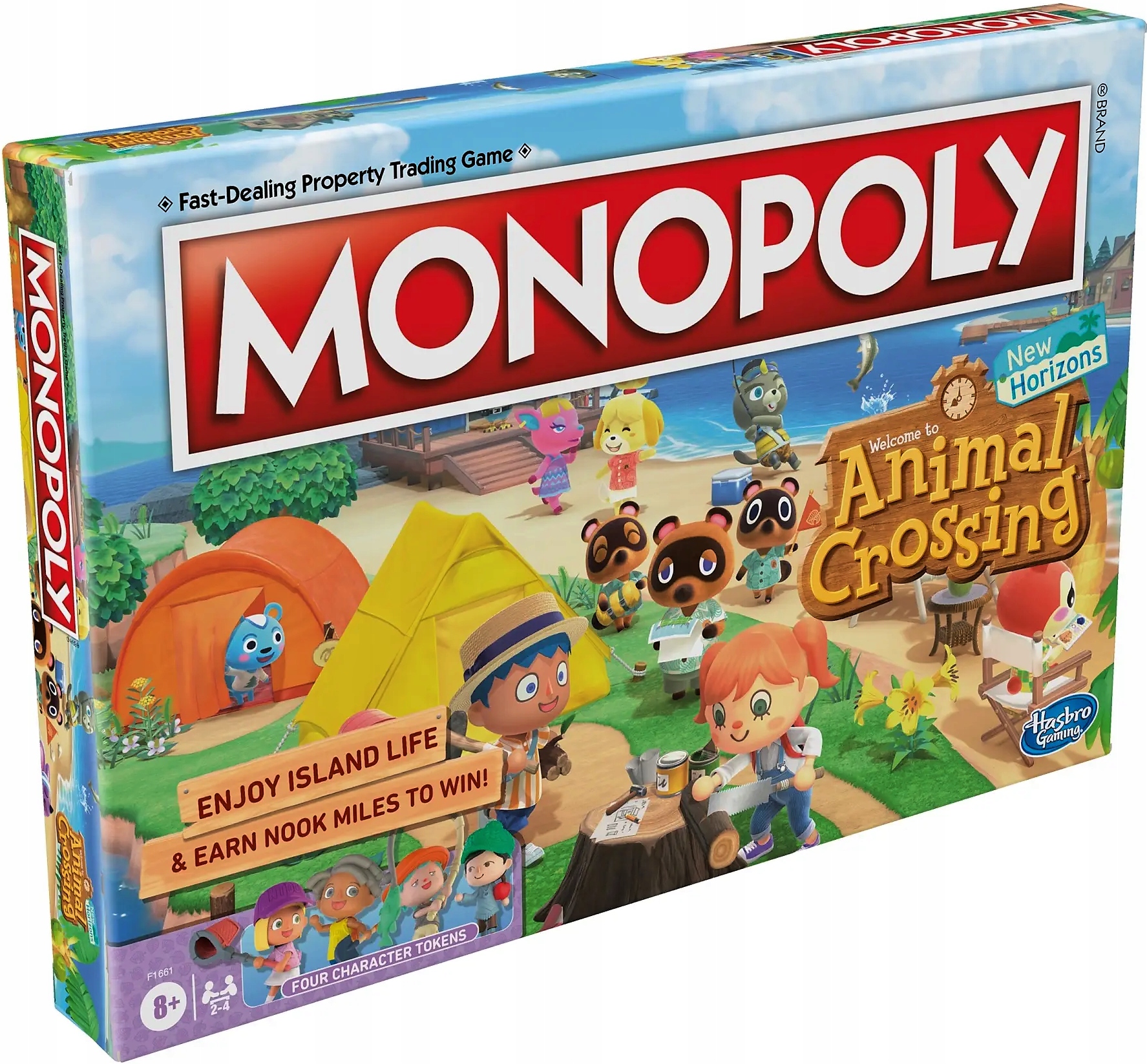 HASBRO MONOPOLY ANIMAL CROSSING GRA PLANSZOWA PL Wiek dziecka 8 lat +