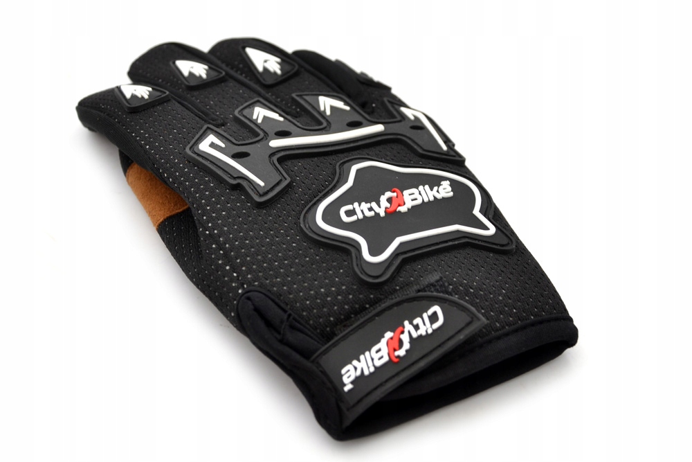 RĘKAWICE DZIECIĘCE CROSS QUAD MOTOCYKL ROWER BMX HULAJNOGA CZARNE S Rozmiar S