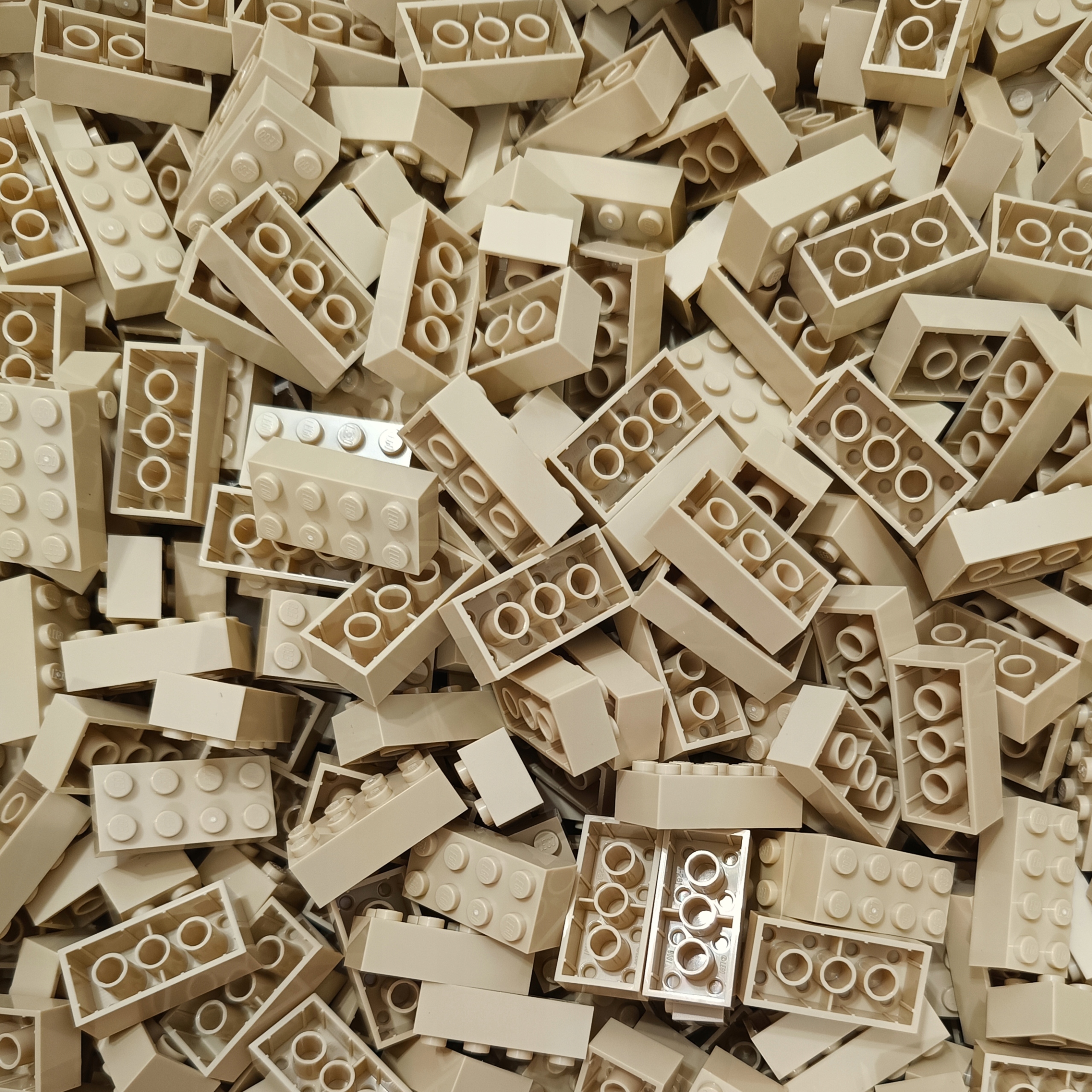 Lego Kostka Cihla 2x4 Písková Tan 4114319 3001 100 Ks