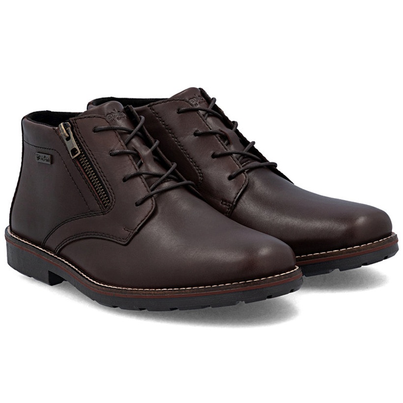 Kotníkové Boty voděodolné Rieker 15324-25 Brown hnědé Kůže Vel. 42