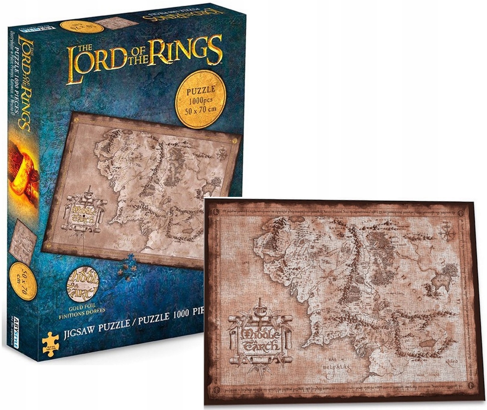 

Puzzle Władca Pierścieni Mapa Śródziemia Lotr 1000