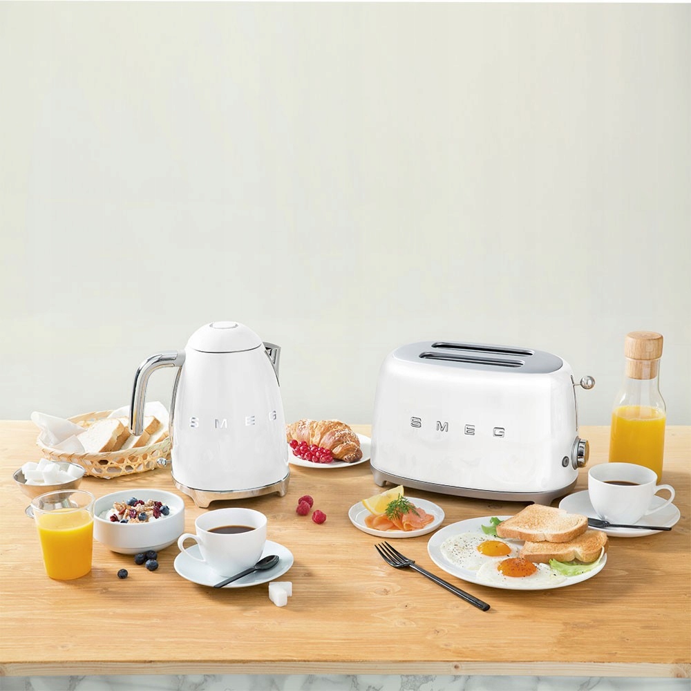 Smeg - Toster na 2 kromki, biały TSF01WHEU Model TSF01WHEU