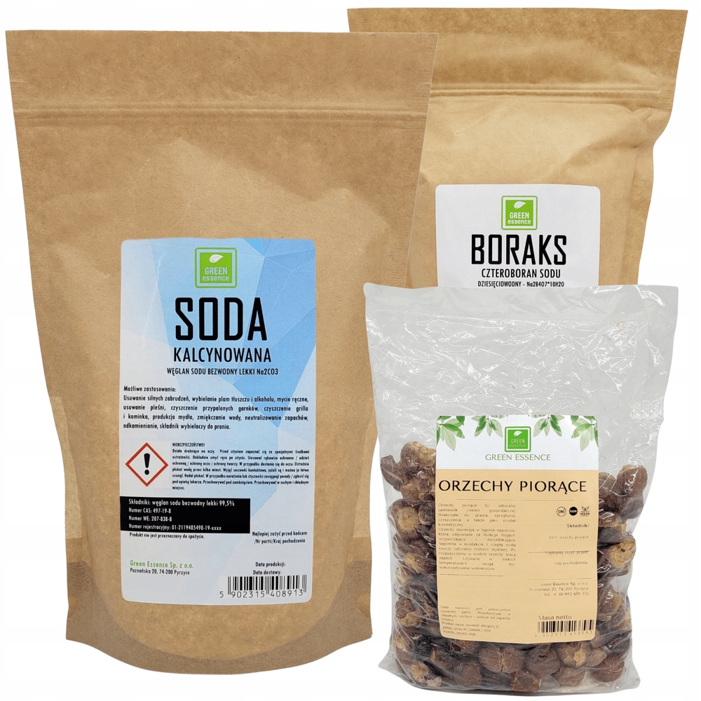

Zestaw Do Prania Boraks Borax Orzechy Soda Węglan