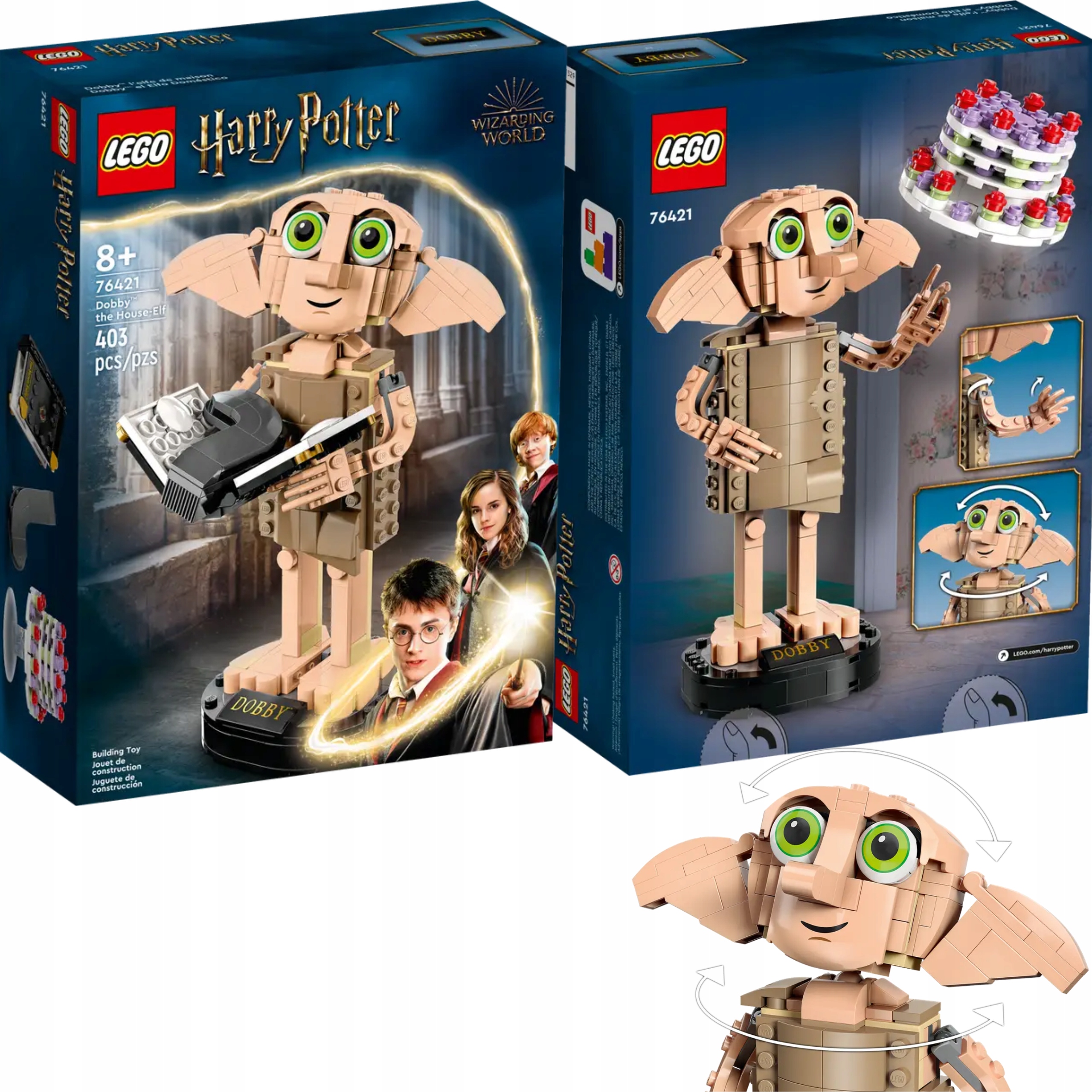 LEGO Klocki Harry Potter 76421 Zgredek, skrzat domowy Prezent Święta ...