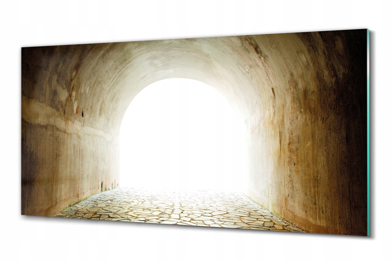 Foto na skle na stenu Tunel svetlo cesta 100x50