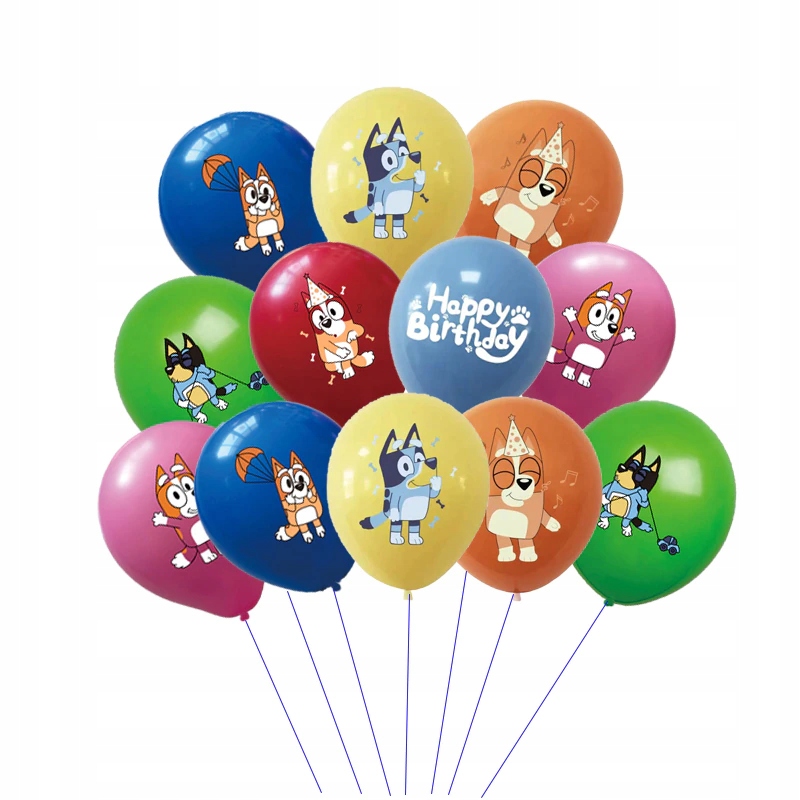 BLUEY BINGO balony urodziny GRATIS