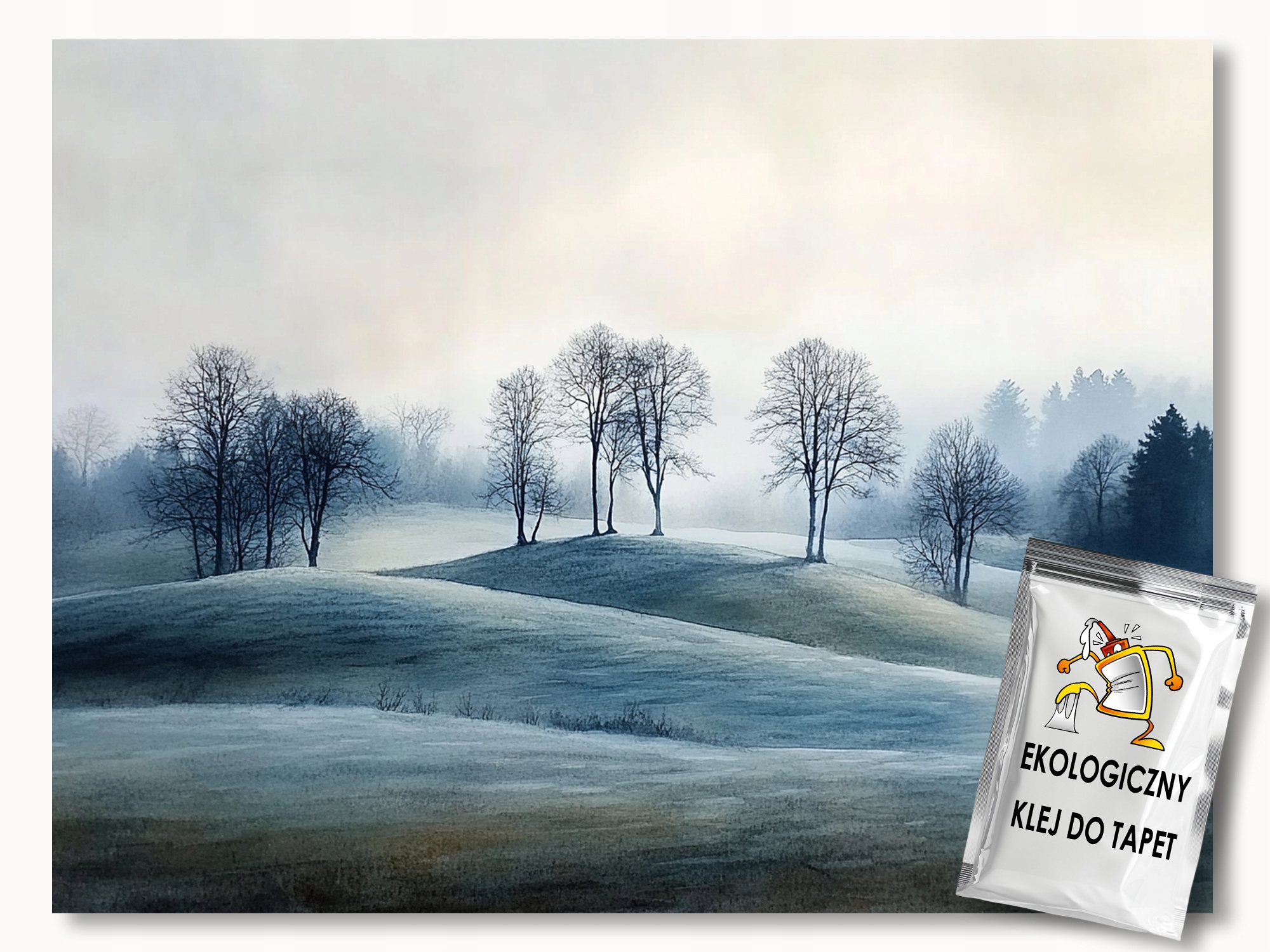 Fototapeta Flizelina Krajina Kopec Kopce Dřeva Mlha Úsvit 250x175 155g