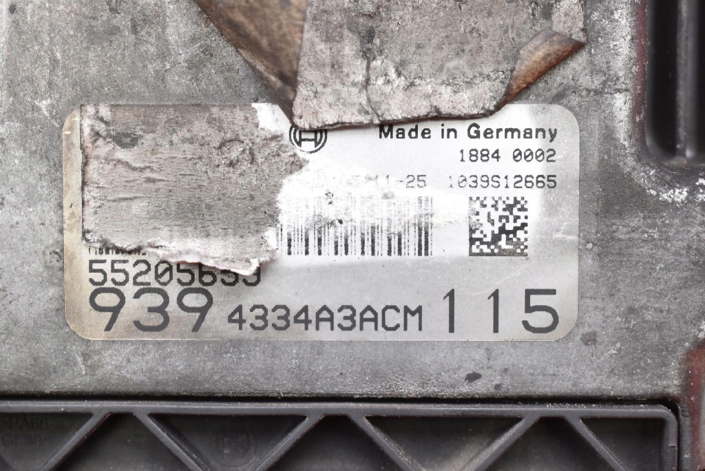 control unit computer of the engine 55205659 ALFA ROMEO 159 1.9 JTD 115 KM 05-11