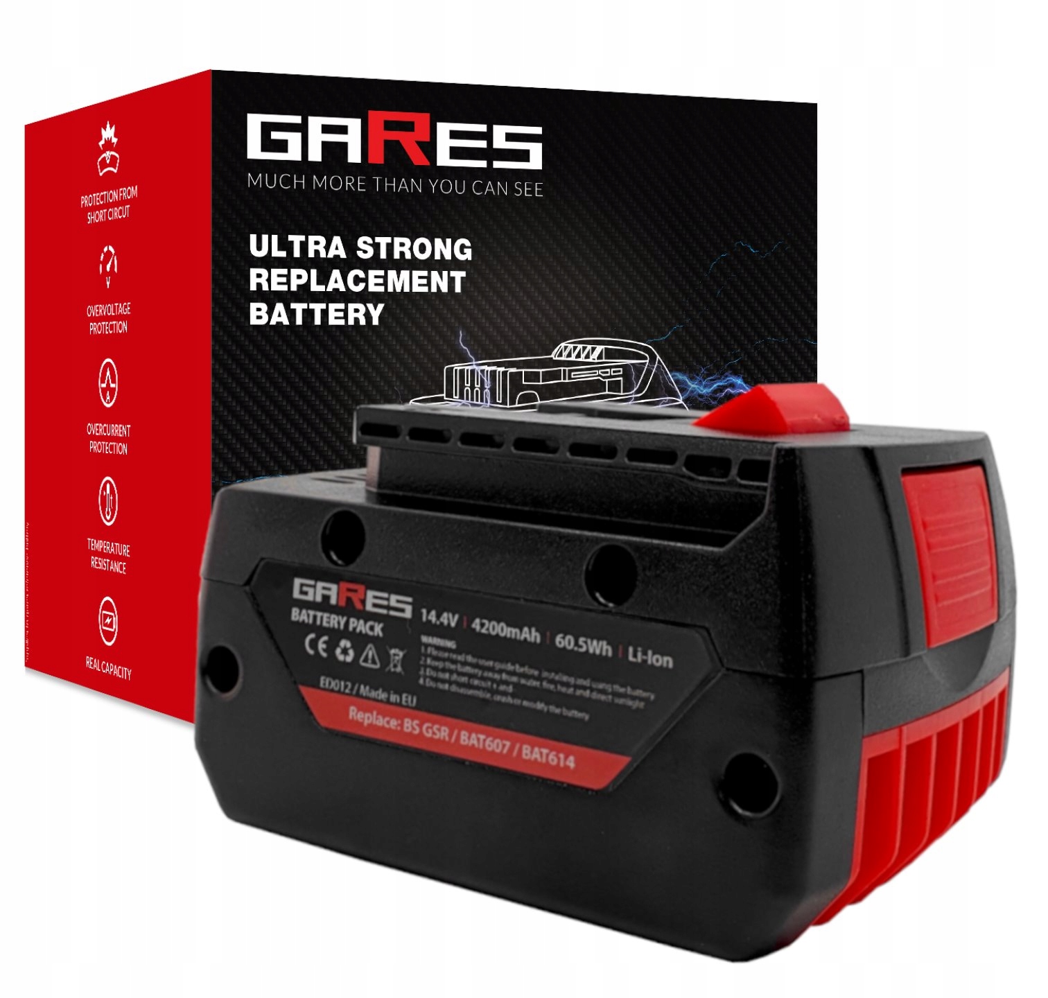 Baterie Akumulátor pro Bosch Gsr 1080-LI 14.4 V-ec Gsb 14.4-2-LI 14,4V 4,2Ah