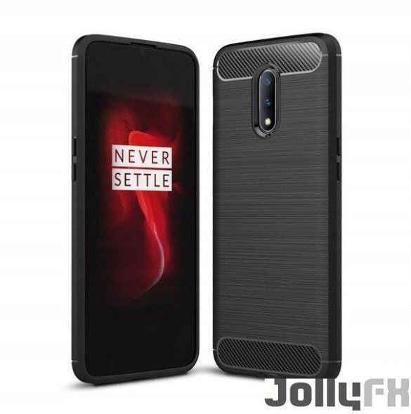 

#jollyfx Carbon Case Case Do Oneplus 7 Czarny
