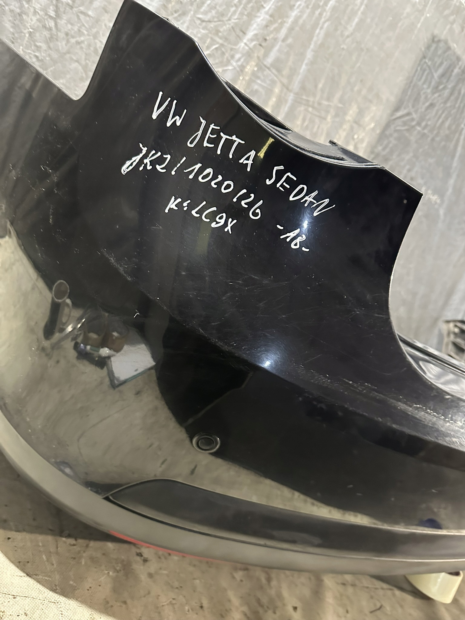 bumper rear part VOLKSWAGEN VW JETTA sedan PDC LC9X