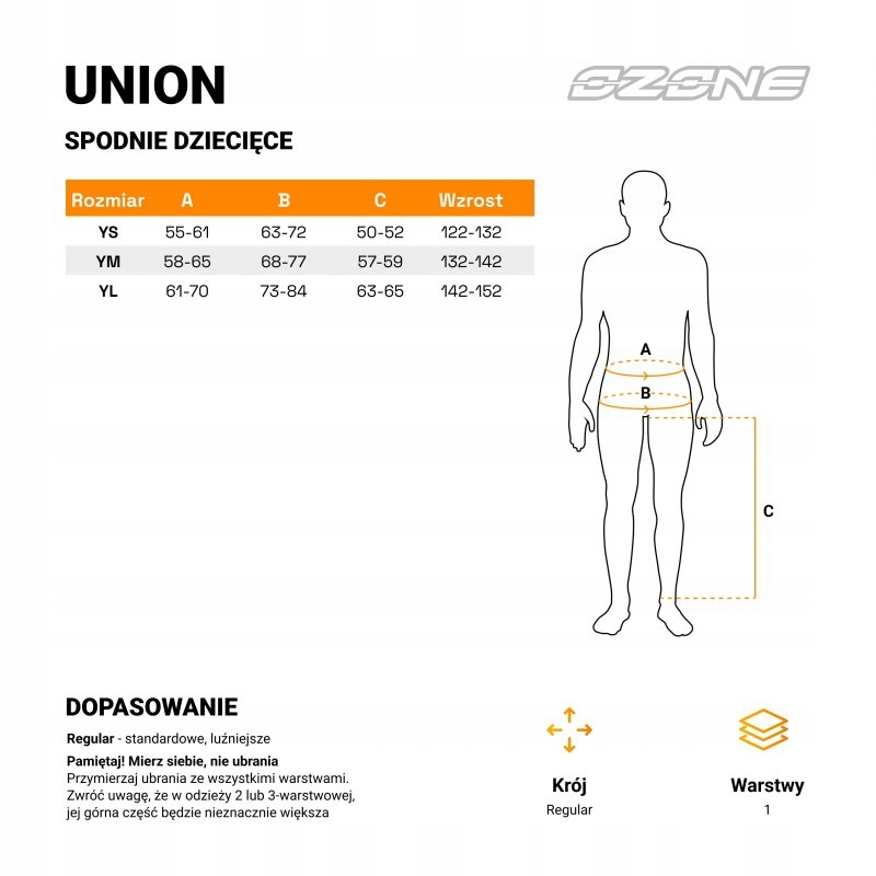 Textilné Nohavice Ozone Union Junior Black Yl