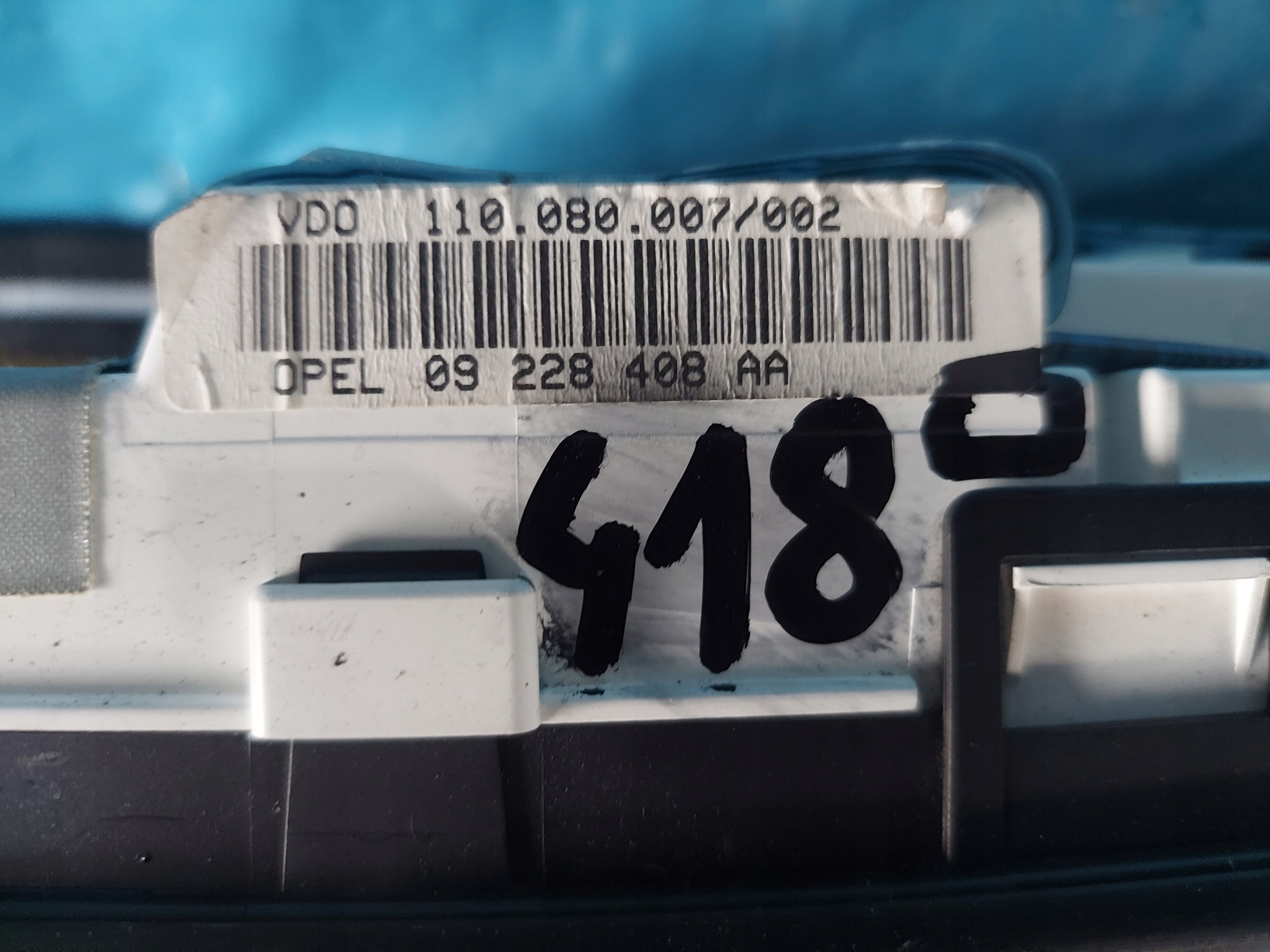dials clock OMEGA B 2,2 16V 09228408AA