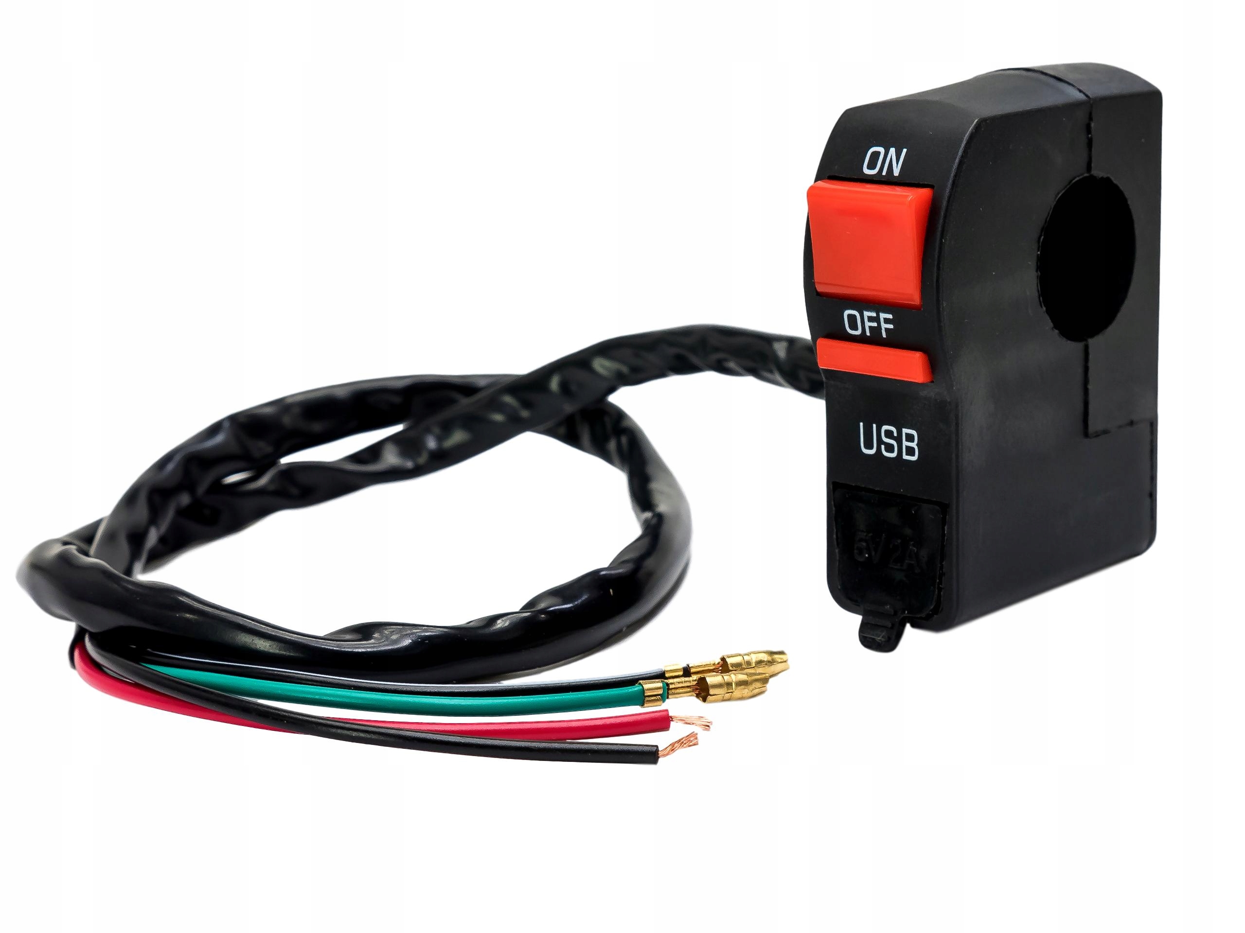 

Włącznik przełącznik z ładowarką Usb 5V DC 2A