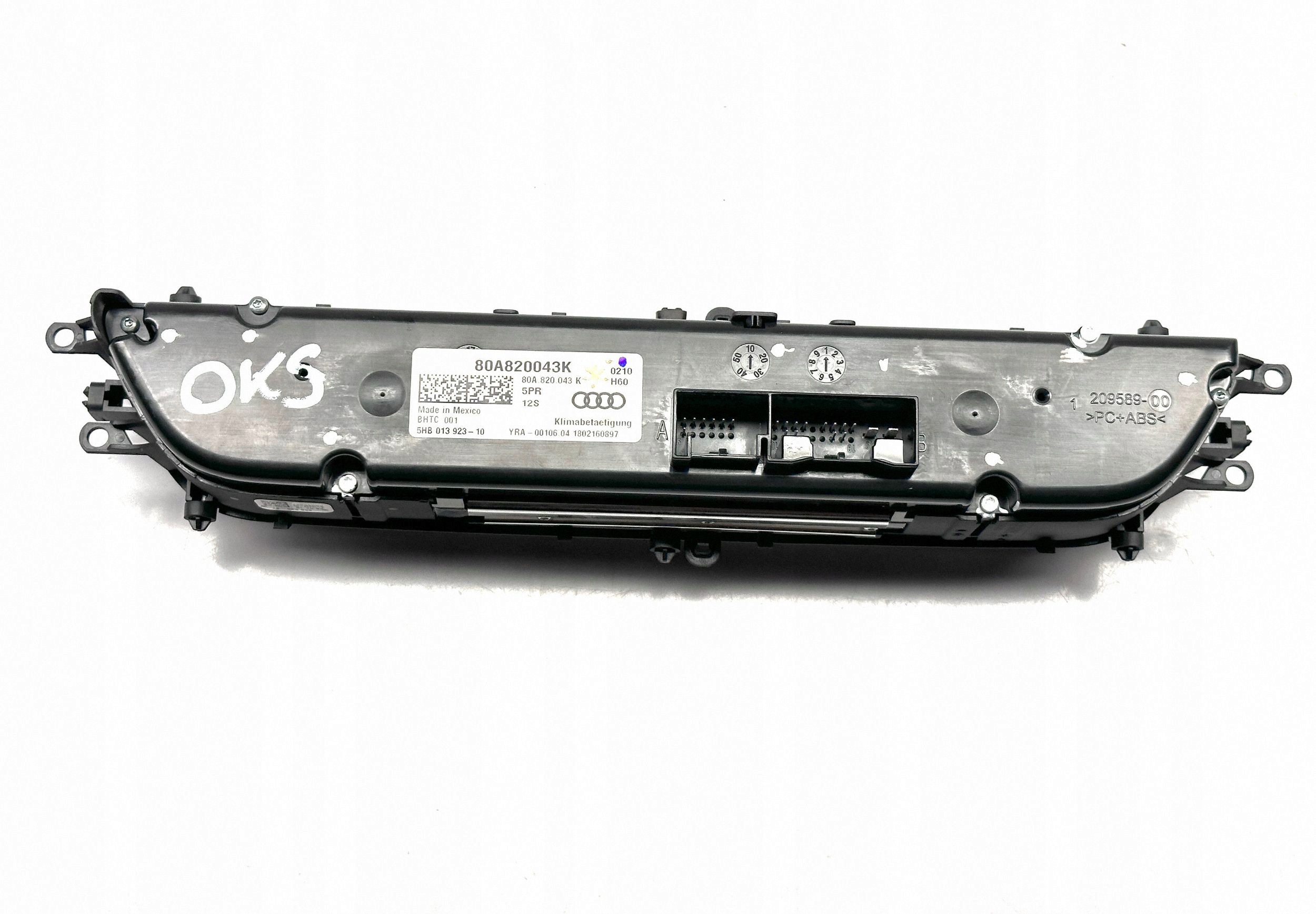 AUDI Q5 SQ5 80A FY control air conditioning control panel 80A820043K