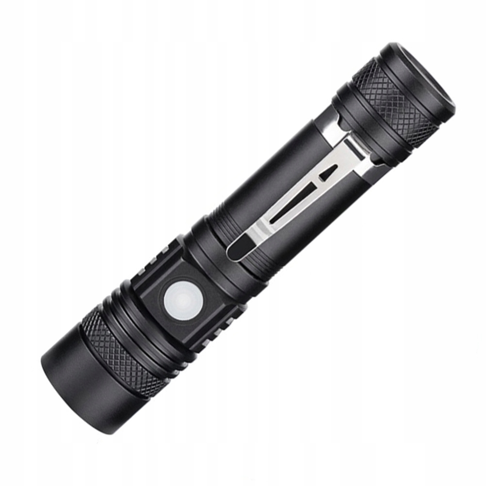 1Pc lekka latarka Usb Zoom do wędkowania i nagłych wypadków