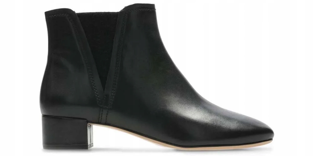 Clarks Dámské kotníkové boty Orabella Ruby nazouvací velikost 37 černé kožené