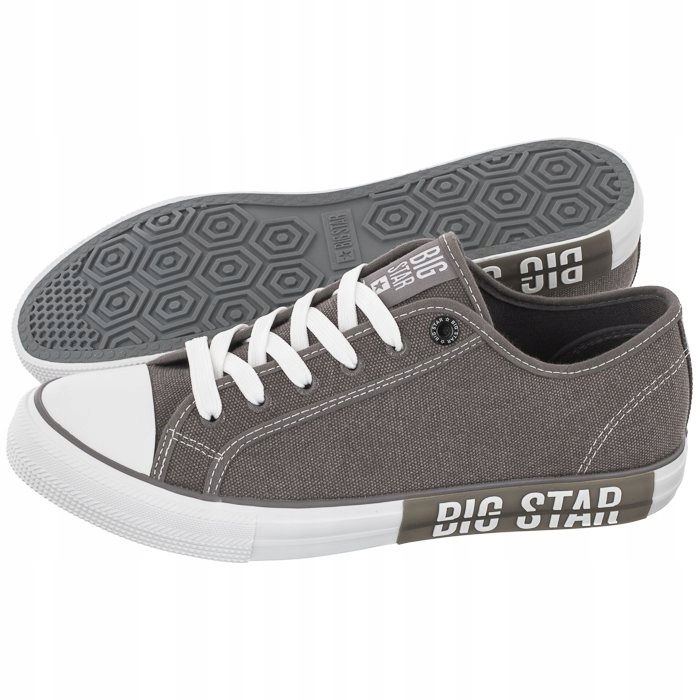 

Buty Męskie Trampki Big Star Szare HH174049 Obuwie