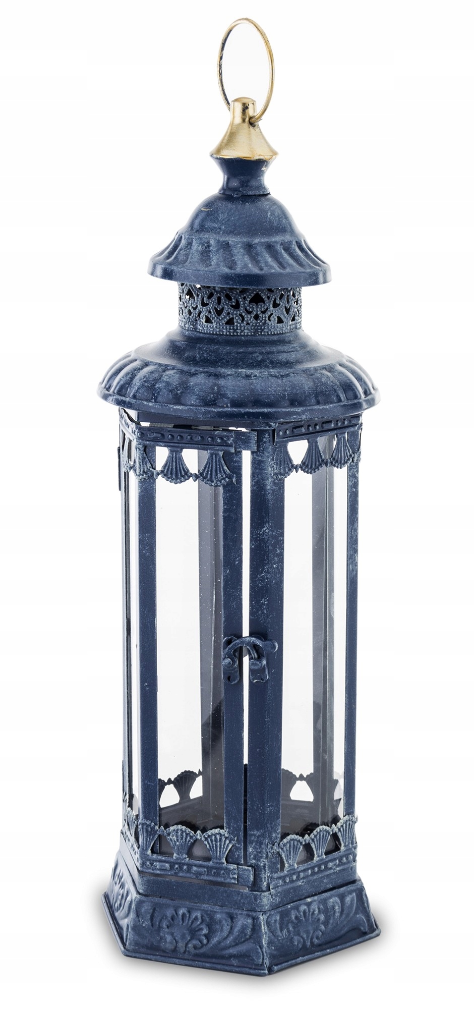 

Duża latarnia metalowa lampion granat