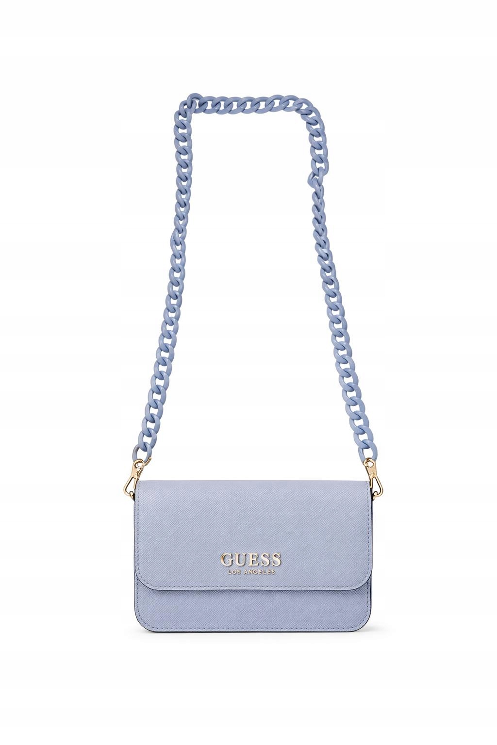 Guess Klasická Kabelka S Řetězem Ve Fialové Barvě 20x12x4 Gła
