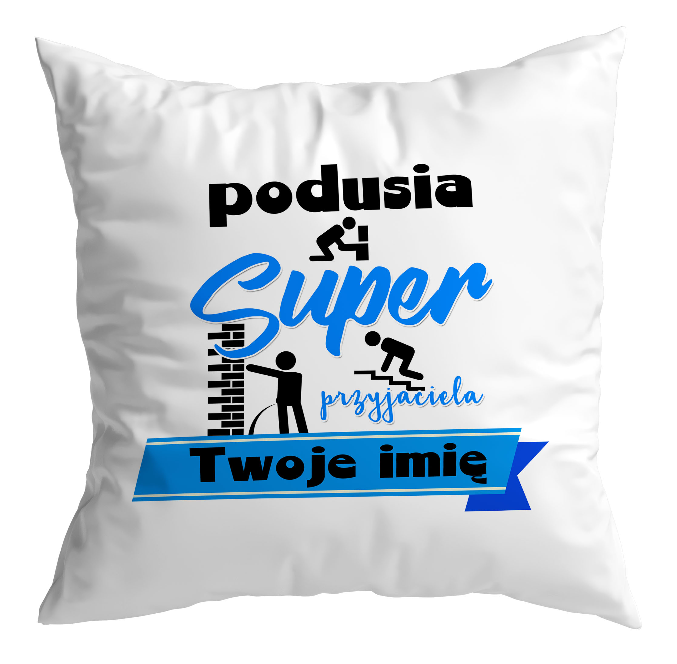 

Poduszka Przyjaźń Przyjaciel + Imię Dużo Wzorów